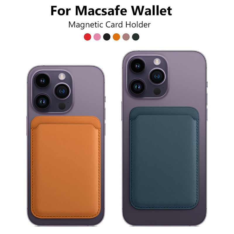Premium MagSafe Wallet Magnetic Card Holder Slim Leather Phone Wallet Detachable Secure Card Storage Case