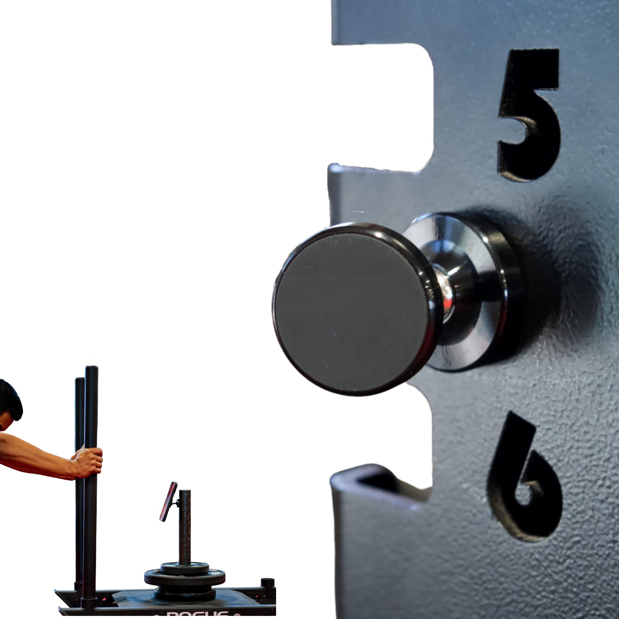 Premium Magnetic Phone Holder Dual Magnet Gym Mount 360 Rotation Secure Grip Smartphone Training Stand