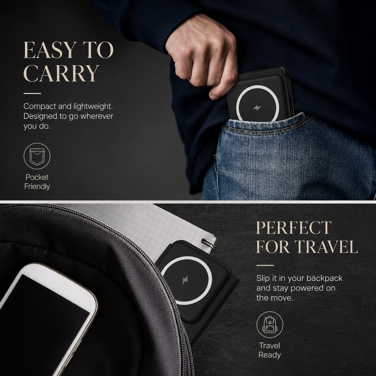 Premium Magnetic Phone Holder Stand MagSafe Compatible Bluetooth Remote Smartphone Grip Mount Video Photography Support Portable Compact Hands-Free