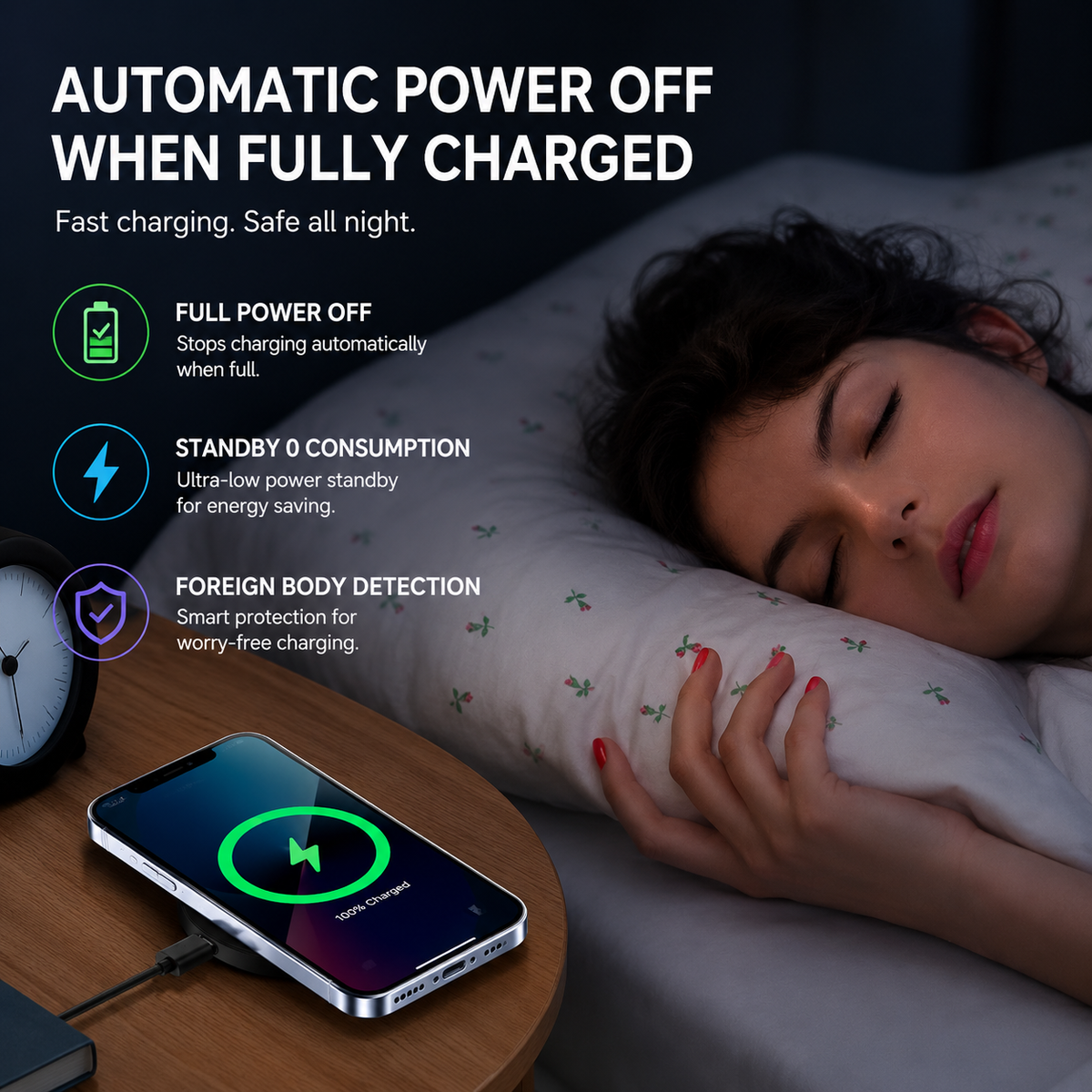 Premium Magnetic Wireless Charger Stand MagSafe Compatible 30W Fast Charging USB-C PD Charging Dock Magnetic Phone Stand Holder Desk Desktop Organizer