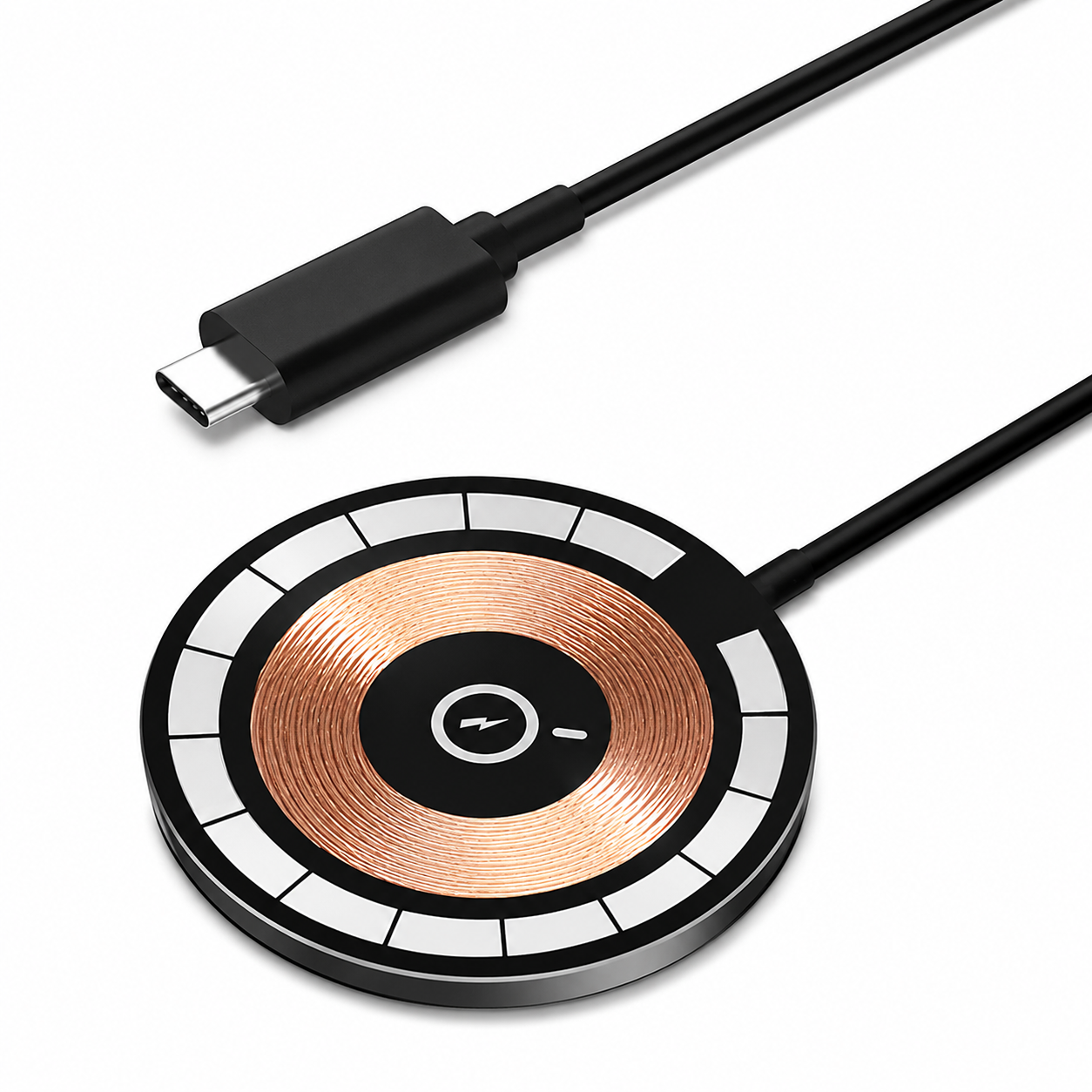 Premium Magnetic Wireless Charger Stand MagSafe Compatible 30W Fast Charging USB-C PD Charging Dock Magnetic Phone Stand Holder Desk Desktop Organizer