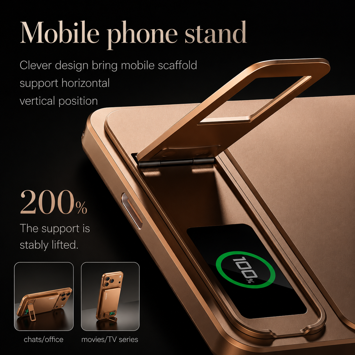 Premium Magnetic Wireless Power Bank 10000mAh 20W Fast Charging MagSafe Compatible Portable Charger Stand Digital Display Battery Pack Travel Kit