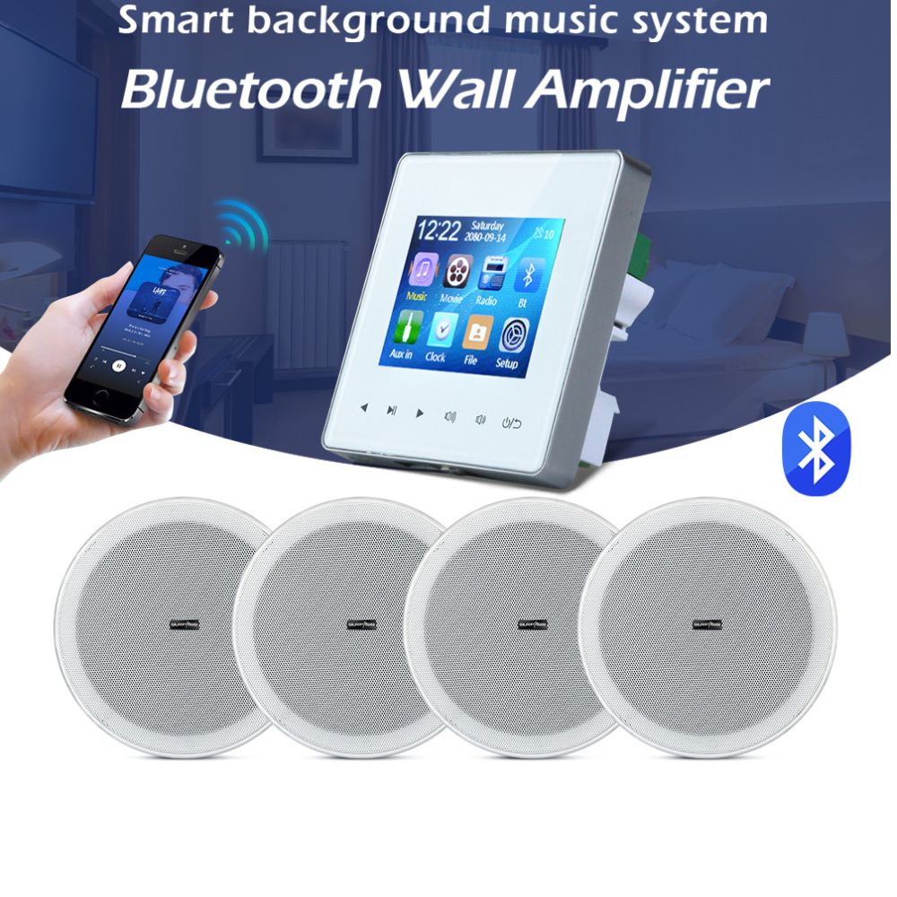 Premium Mini Bluetooth Speaker Amplifier HD Display Stereo Sound System FM AUX Wireless Audio Center