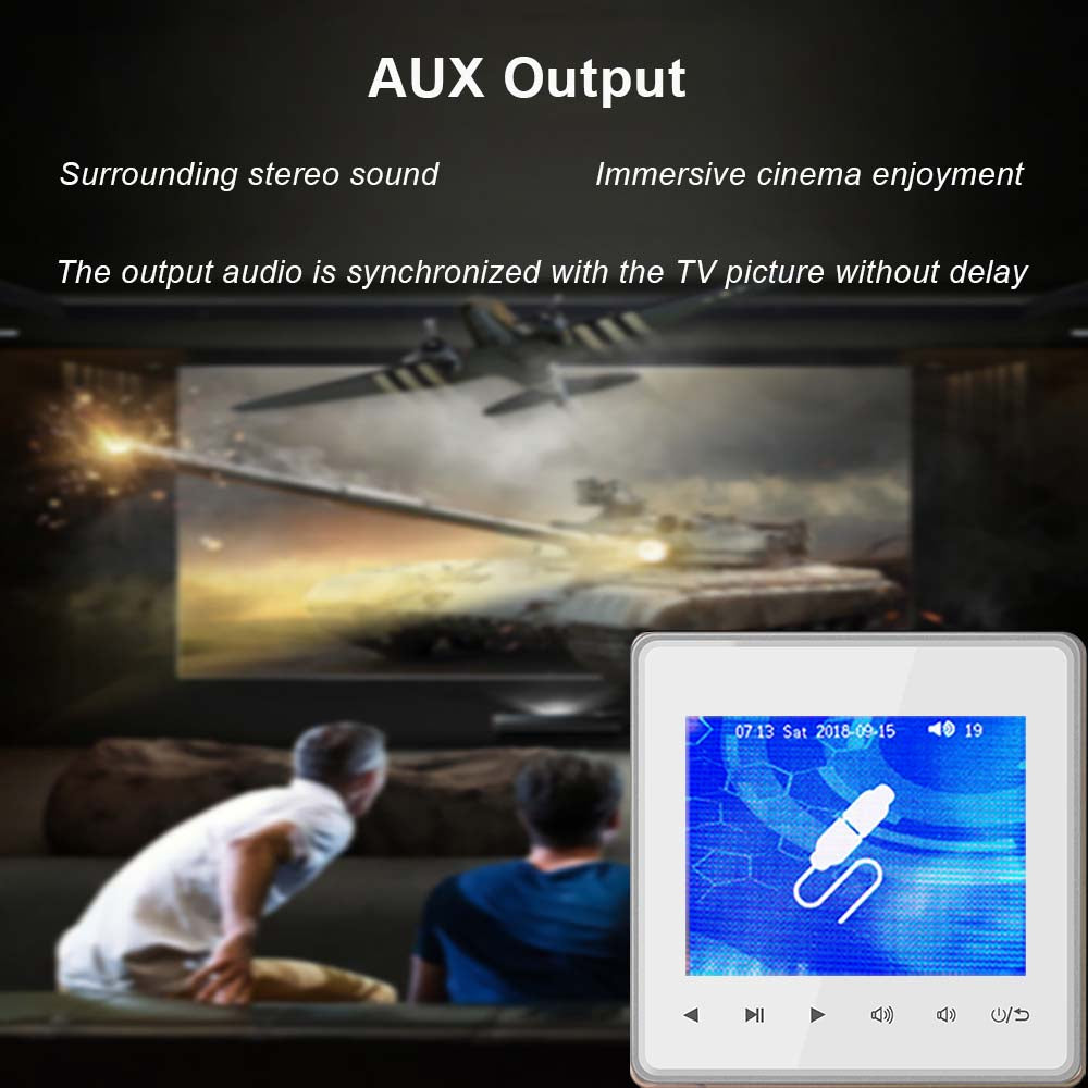 Premium Mini Bluetooth Speaker Amplifier HD Display Stereo Sound System FM AUX Wireless Audio Center