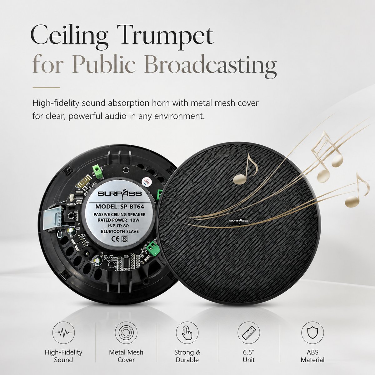 Premium Mini Bluetooth Speaker Stereo Sound System Wireless Audio Center HD Display FM AUX Amplifier Compact Portable Wireless Audio Player Hub Device