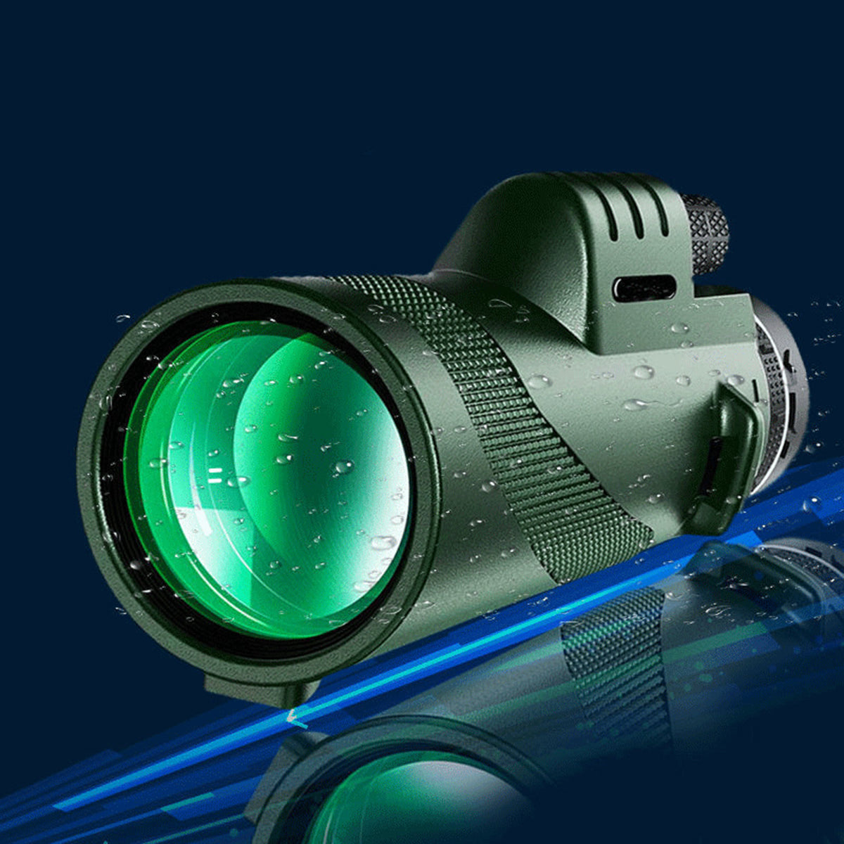 Premium Monocular Telescope HD Zoom Long Range Viewing Portable Folding Outdoor Travel Scope Smartphone Compatible