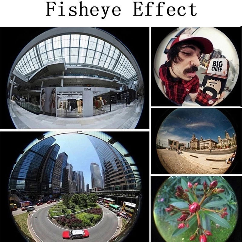 Premium Phone Camera Lens Kit 3 In 1 Fisheye Wide Angle Macro Clip-On Smartphone Photography Set