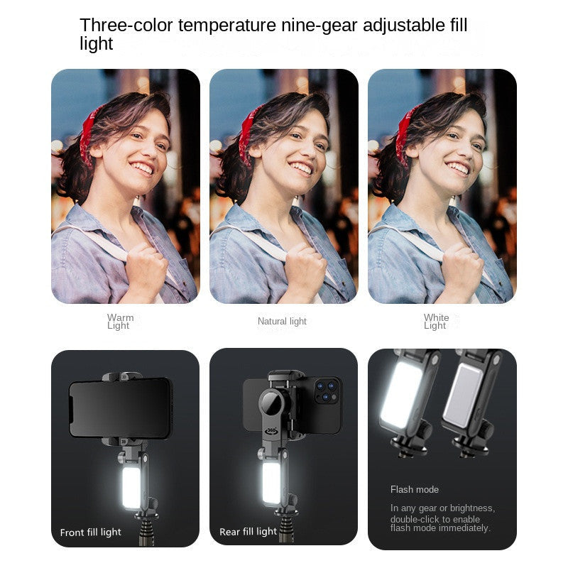 Premium Phone Gimbal Stabilizer 360 Rotation Selfie Stick Tripod Bluetooth Remote Video Photography Stand
