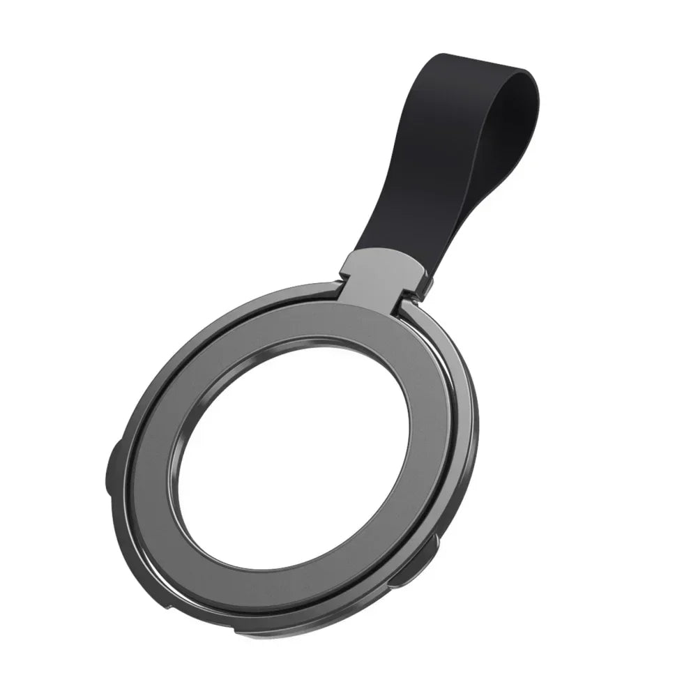 Premium Phone Ring Holder MagSafe Compatible Magnetic Grip Stand Detachable Strap Smartphone Holder