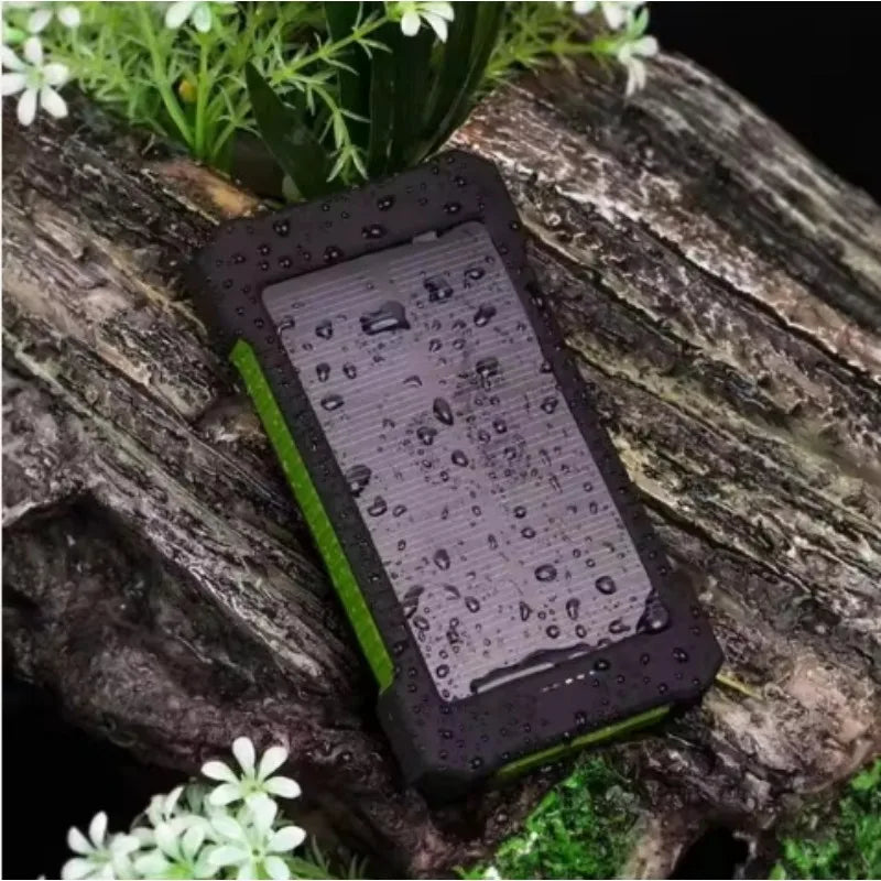 Premium Power Bank 20000mAh Solar Charger Fast Charging Portable Battery Pack LED Flashlight Outdoor Travel Charger