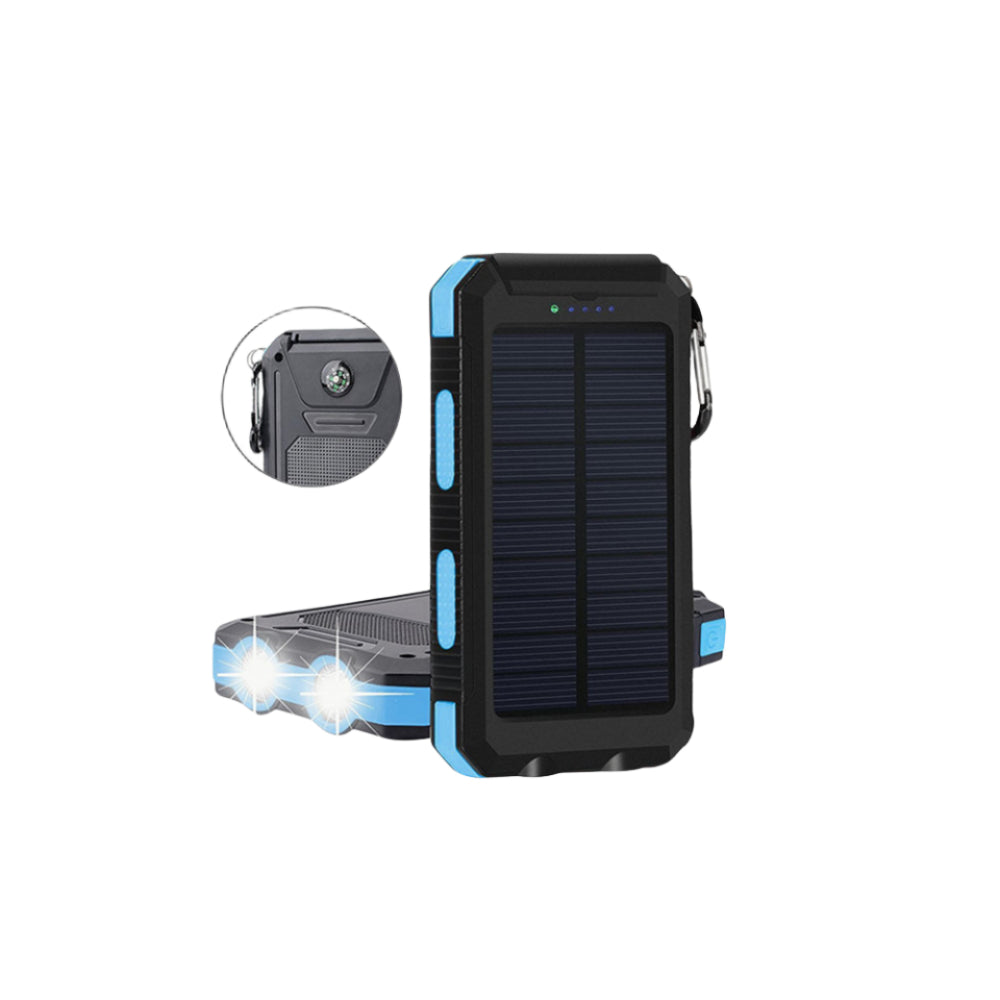Premium Power Bank 20000mAh Solar Charger Fast Charging Portable Battery Pack LED Flashlight Outdoor Travel Charger