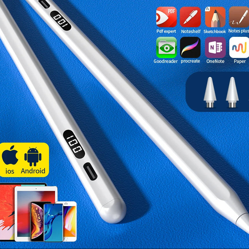 Premium Stylus Pen Bluetooth Compatible Precision Tip Rechargeable Touchscreen Tablet Pen with Power Display