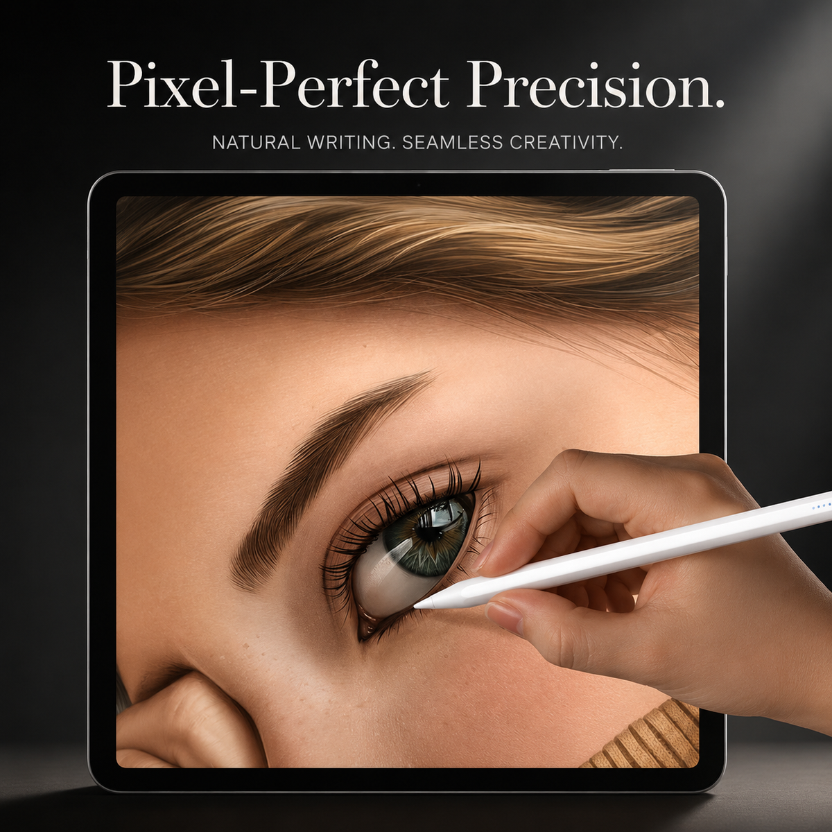Premium Stylus Pen Bluetooth Compatible Rechargeable Touchscreen Tablet Pen Precision Tip Digital Pencil Power Display Writing Drawing Tool Daily