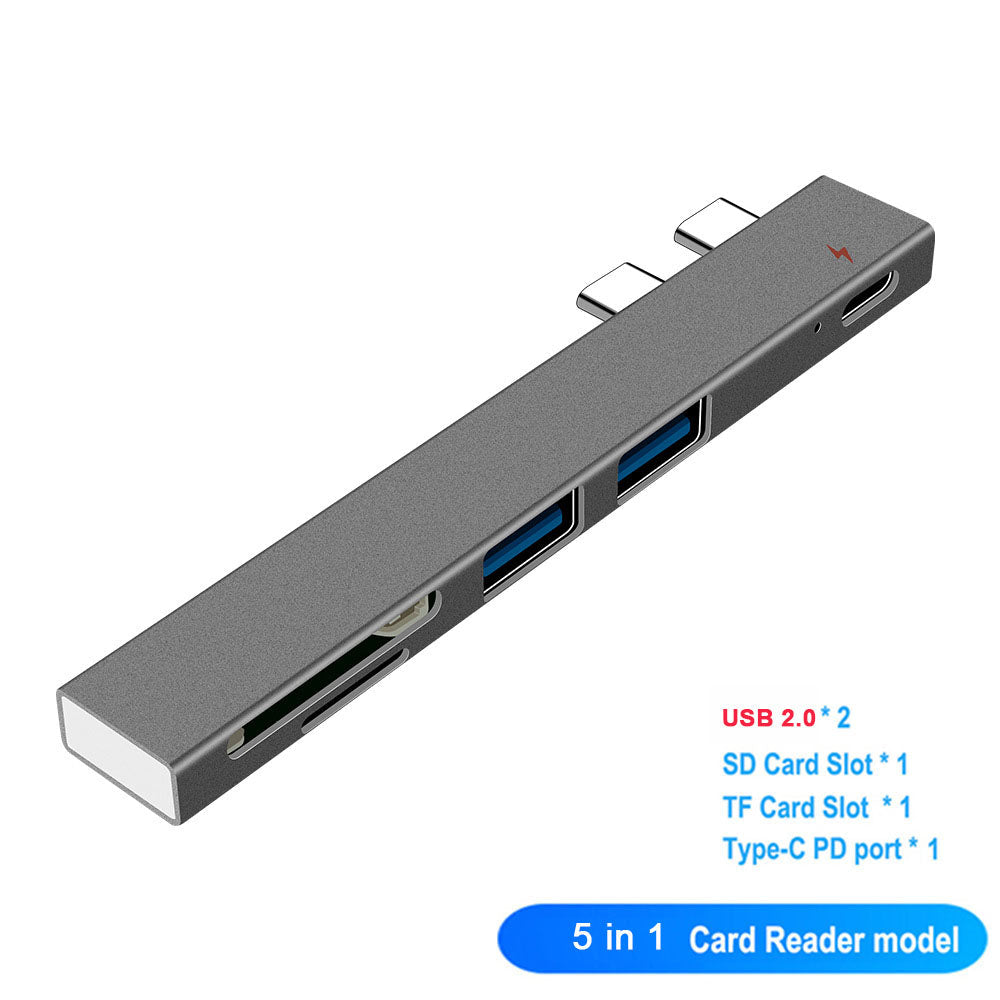 Premium USB-C Hub HDMI 4K Adapter Thunderbolt 3 USB 3.1 Multiport Dock PD Charging SD Card Reader