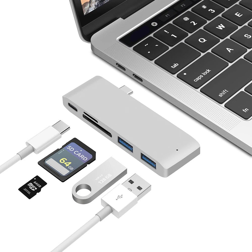 Premium USB-C Hub HDMI 4K Adapter Thunderbolt 3 USB 3.1 Multiport Dock PD Charging SD Card Reader