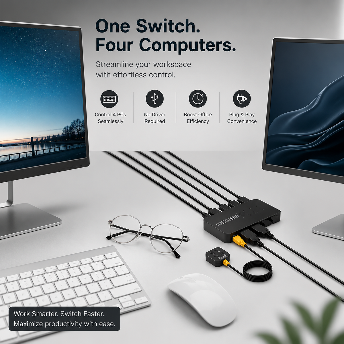 Premium USB-C Hub HDMI 4K Adapter Thunderbolt 3 USB 3.1 Multiport Dock PD Charging SD Card Reader High Speed Data Transfer Compact Portable Design