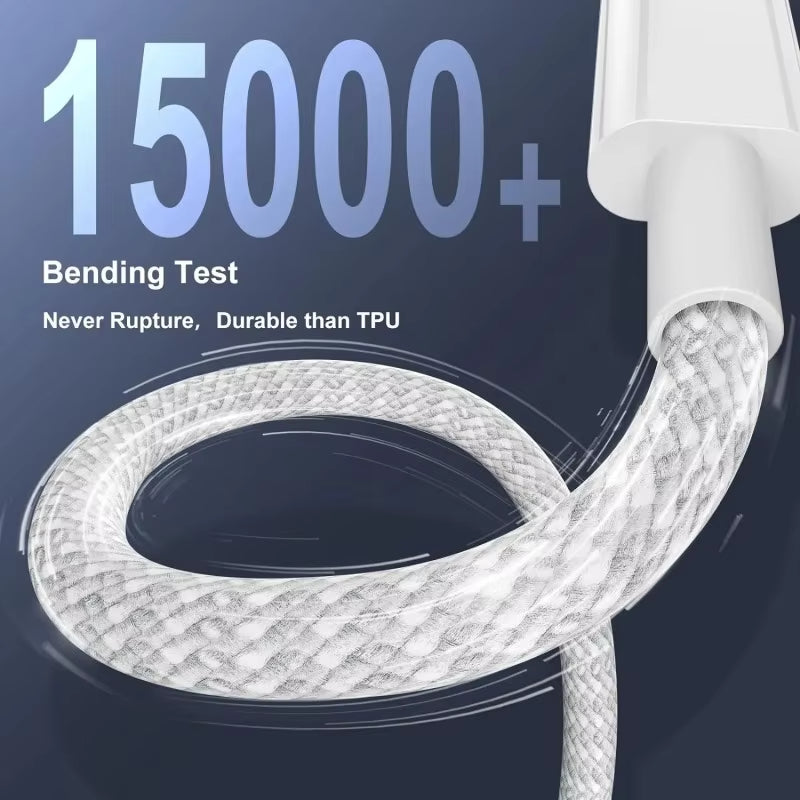 Premium USB-C to USB-C Cable 100W Fast Charging Power Delivery Durable Charging Cord