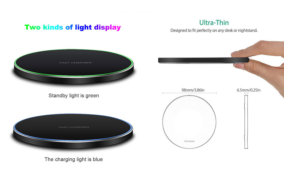 Premium Wireless Charger 30W Fast Charging Pad MagSafe Compatible USB-C Qi Wireless Charging Slim Dock