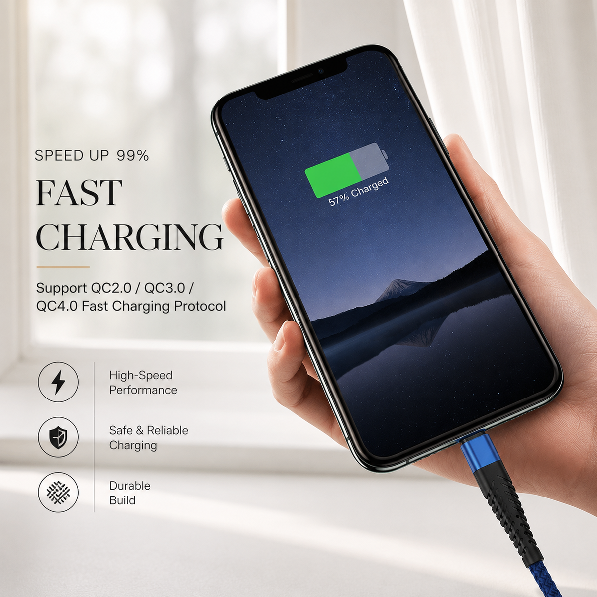 Premium Wireless Charger MagSafe Compatible 30W Fast Charging Pad Qi USB-C Magnetic Charging Dock Slim Portable Desktop Travel Charger Stand