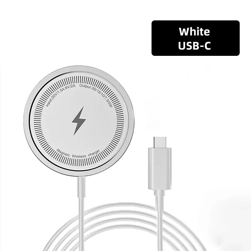 Premium Wireless Charger Magnetic Charging Pad MagSafe Compatible 30W Fast Wireless Charging Slim Portable Dock