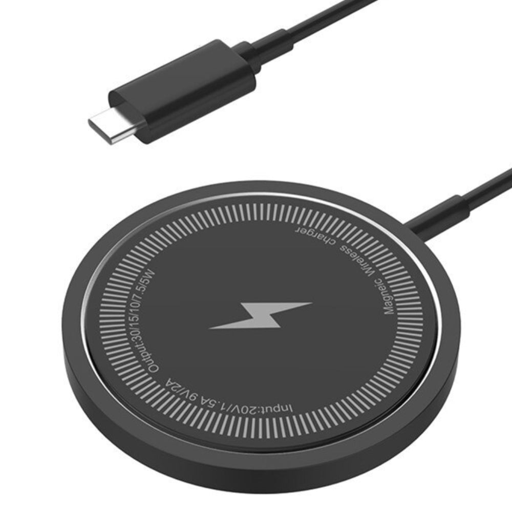 Premium Wireless Charger Magnetic Charging Pad MagSafe Compatible 30W Fast Wireless Charging Slim Portable Dock