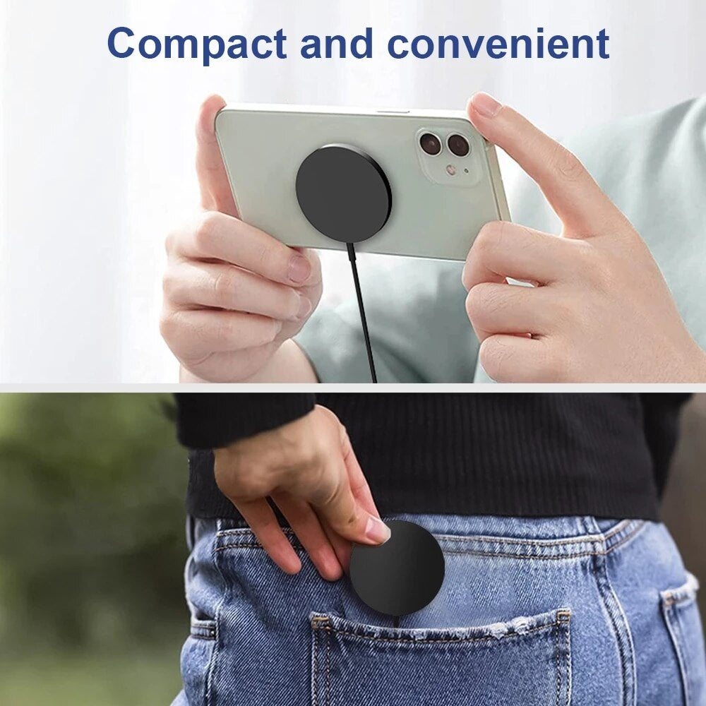 Premium Wireless Charger Magnetic Charging Pad MagSafe Compatible 30W Fast Wireless Charging Slim Portable Dock
