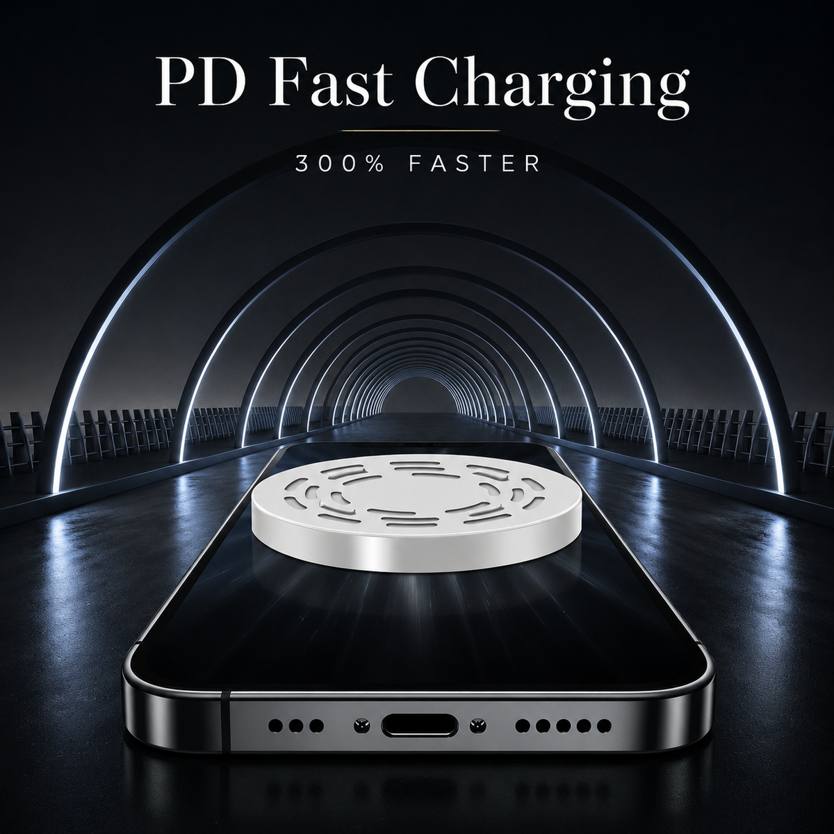 Premium Wireless Charger Magnetic Charging Pad MagSafe Compatible Fast Wireless Charging Slim Portable Charging Dock for Phones Earbuds Travel