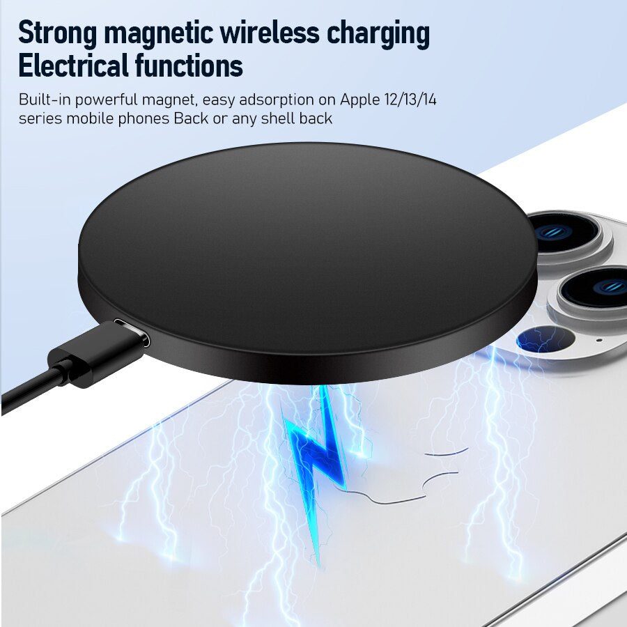 Premium Wireless Charger Magnetic Charging Stand MagSafe Compatible 30W Fast Charging USB-C PD Dock