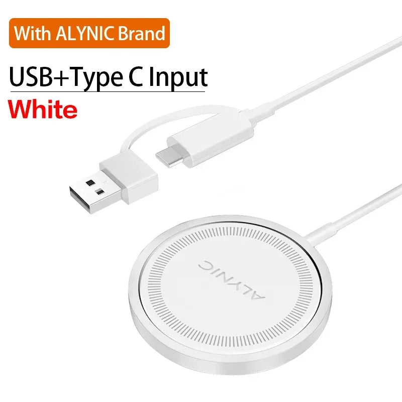 Premium Wireless Charger Magnetic Charging Stand MagSafe Compatible 30W Fast Charging USB-C PD Dock