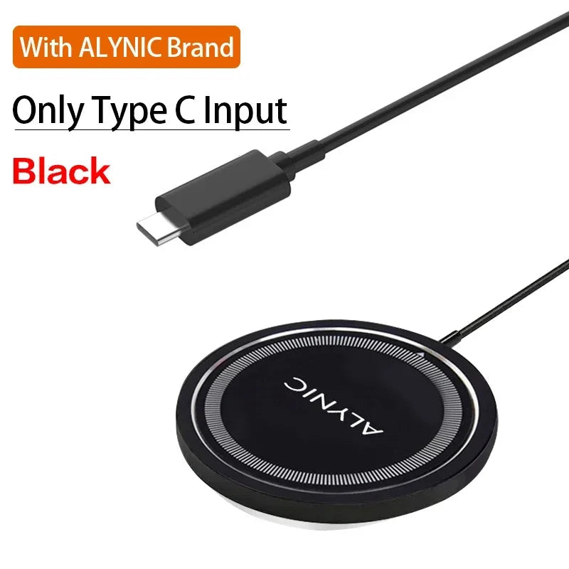 Premium Wireless Charger Magnetic Charging Stand MagSafe Compatible 30W Fast Charging USB-C PD Dock