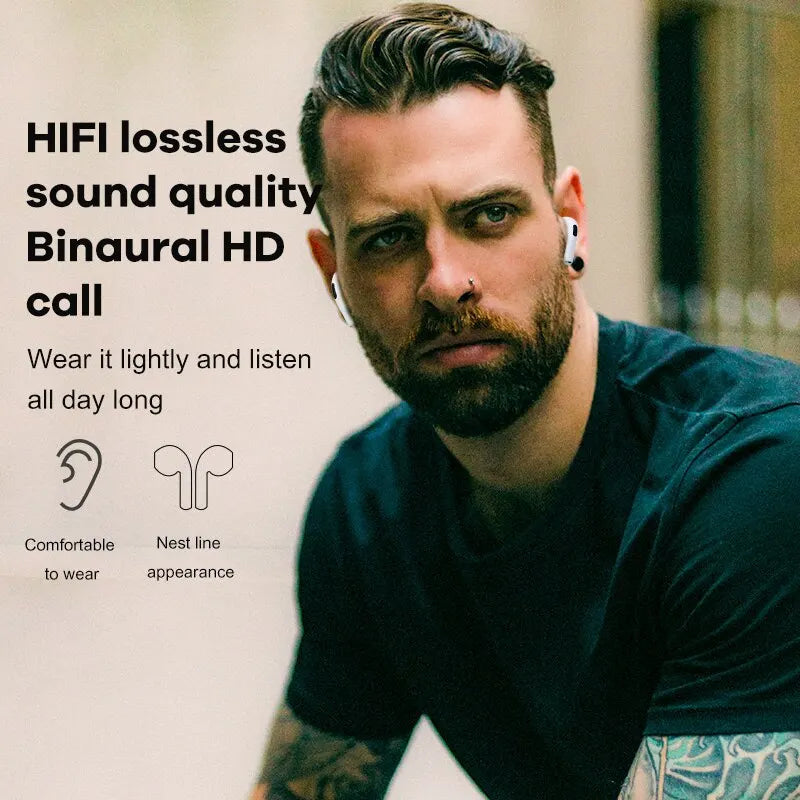 Premium Wireless Earbuds Bluetooth Compatible Touch Control Stereo Sound Mini In-Ear Sport Headset