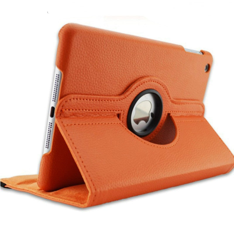 Premium iPad Case 360 Rotating Stand PU Leather Smart Cover Protective Tablet Case Multi Angle Viewing Support