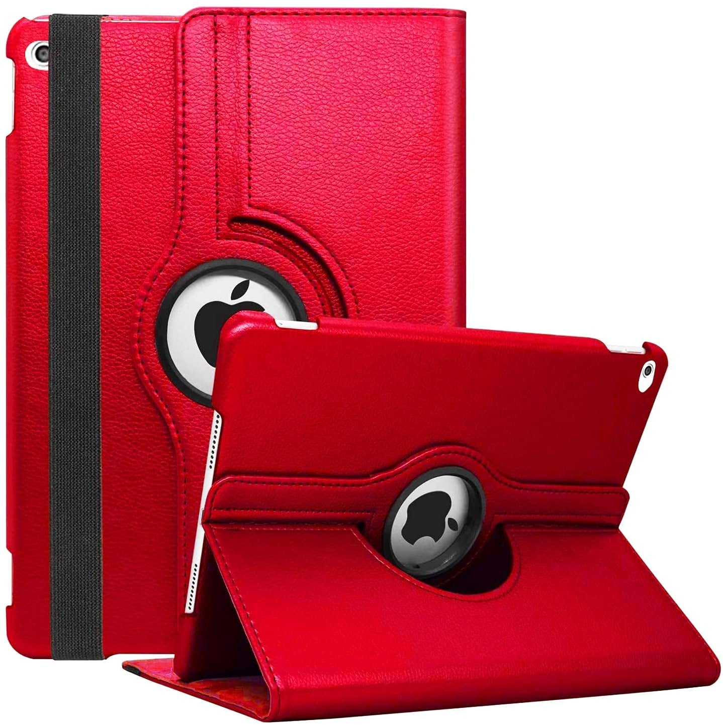 Premium iPad Case 360 Rotating Stand PU Leather Smart Cover Protective Tablet Case Multi Angle Viewing Support
