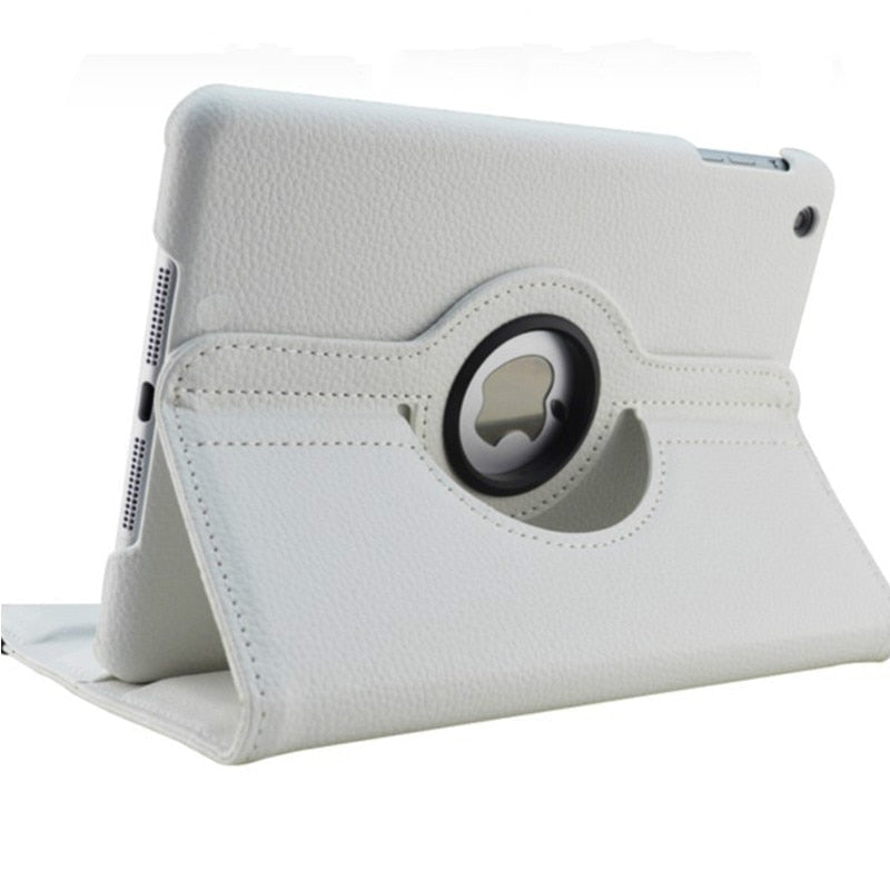 Premium iPad Case 360 Rotating Stand PU Leather Smart Cover Protective Tablet Case Multi Angle Viewing Support