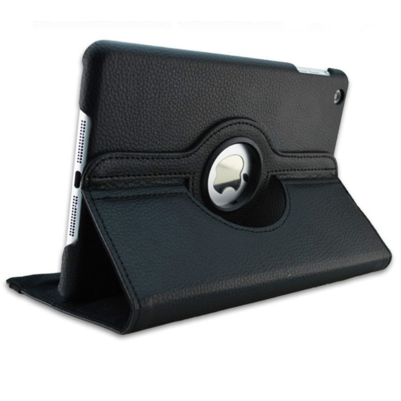 Premium iPad Case 360 Rotating Stand PU Leather Smart Cover Protective Tablet Case Multi Angle Viewing Support