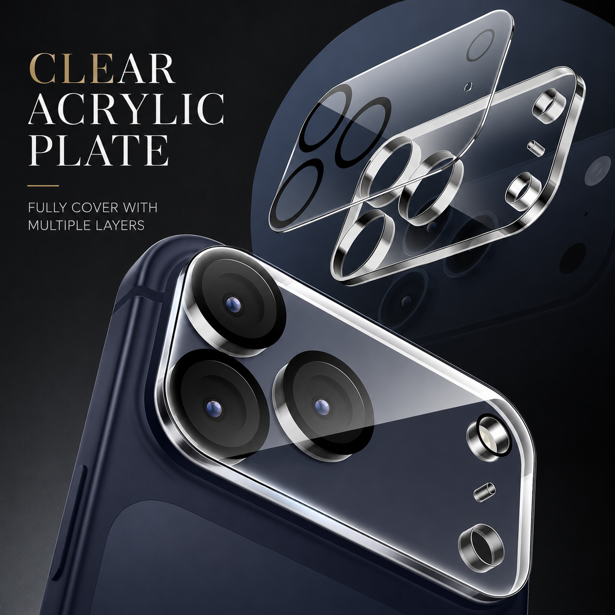 Premium iPhone Camera Lens Protector 9H Glass Guard Ultra Clear Camera Cover Scratch Resistant Lens Shield Dust Protection Precision Fit Slim Design