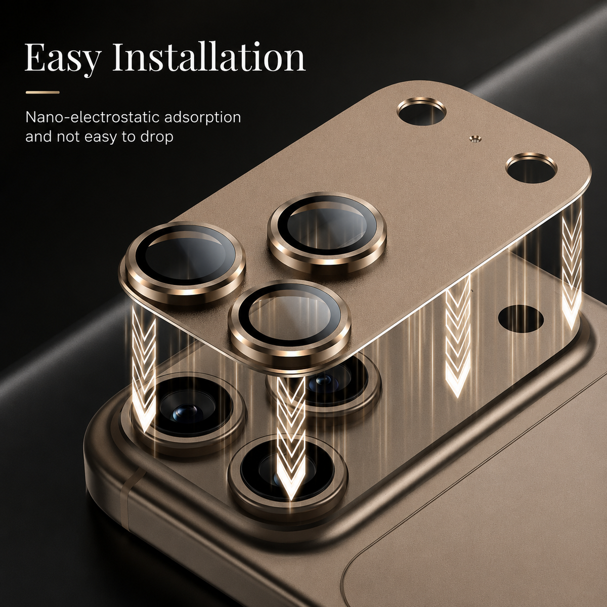 Premium iPhone Camera Lens Protector Alloy Ring Tempered Glass Scratch Resistant Shatterproof Cover Precision Fit Camera Guard Protection Slim Design