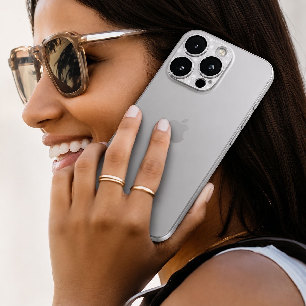 Premium iPhone Camera Lens Protector Alloy Ring Tempered Glass Scratch Resistant Shatterproof Cover Precision Fit Camera Guard Protection Slim Design