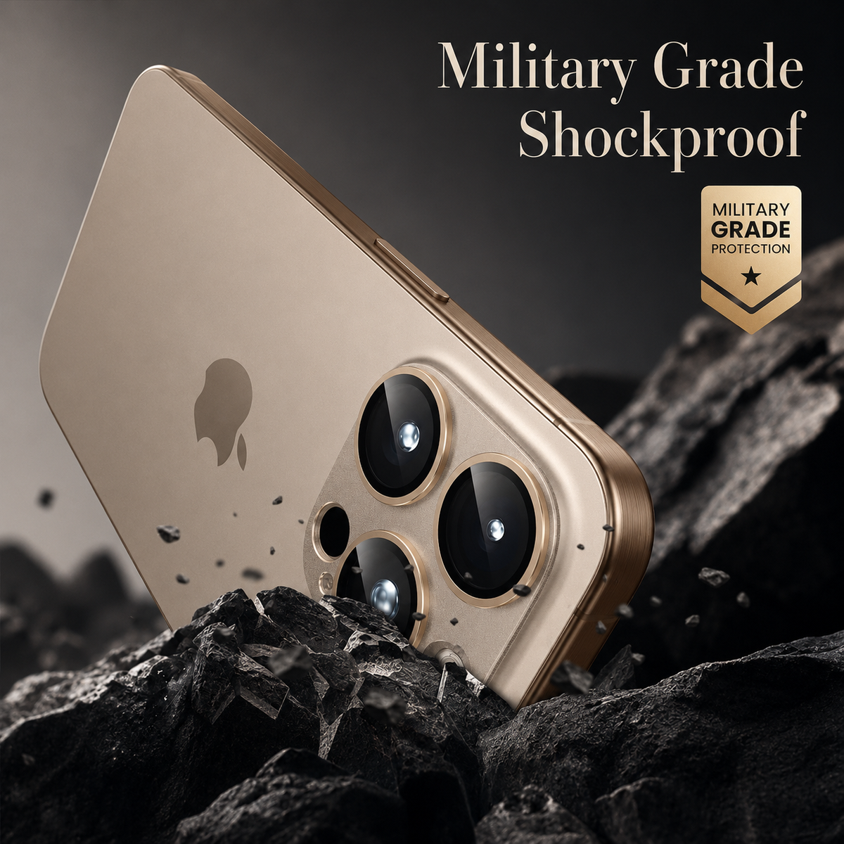 Premium iPhone Camera Lens Protector Alloy Ring Tempered Glass Scratch Resistant Shatterproof Cover Precision Fit Camera Guard Protection Slim Design