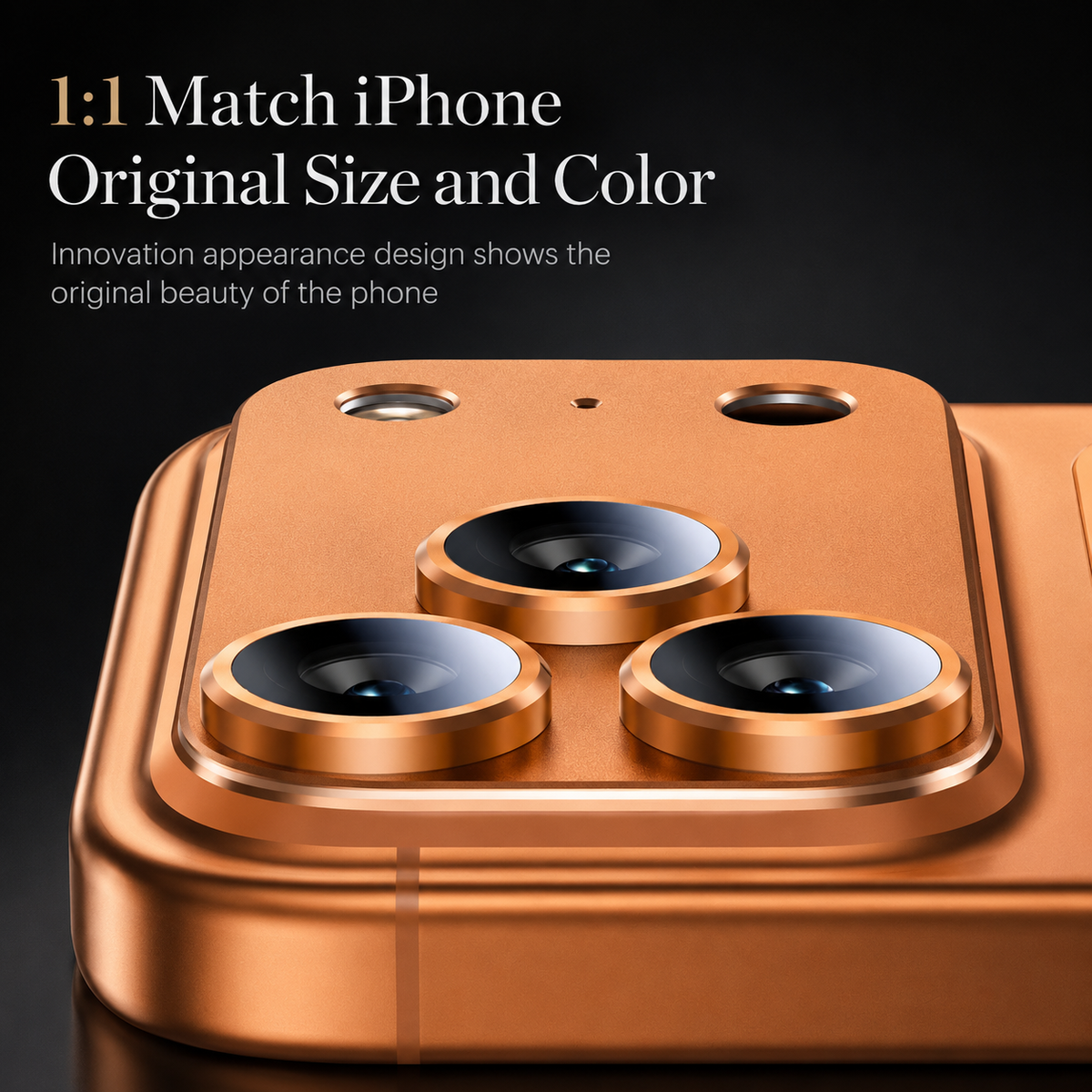 Premium iPhone Camera Lens Protector Alloy Ring Tempered Glass Scratch Resistant Shatterproof Cover Precision Fit Camera Guard Protection Slim Design