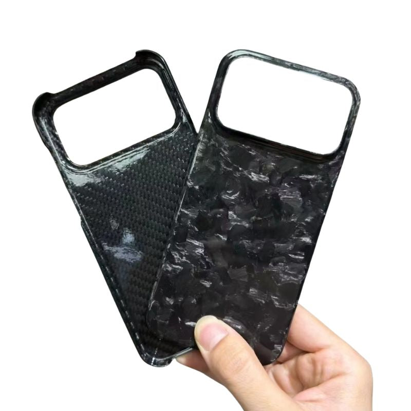 Premium iPhone Case Carbon Fiber Cover Forged Lightweight Slim Protective Anti Fingerprint Non Slip Business Design