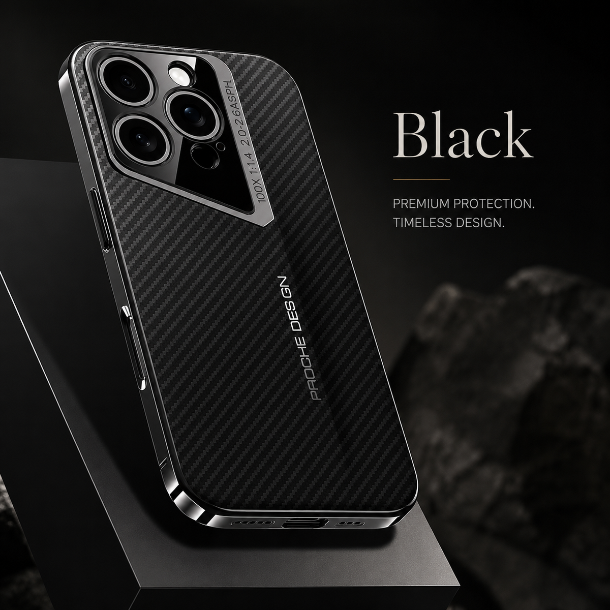 Premium iPhone Case Carbon Fiber Electroplated Protective Cover MagSafe Compatible Magnetic Shockproof Non Slip Anti Fingerprint Full Coverage Design