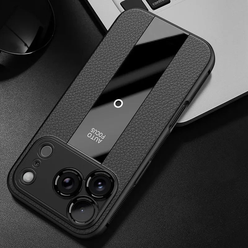 Premium iPhone Case Frosted PU Leather MagSafe Cover Shockproof Non Slip Anti Scratch Full Coverage Case
