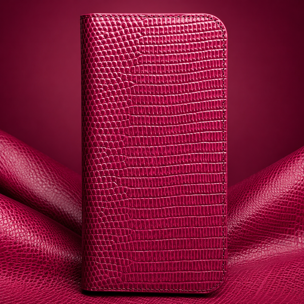 Premium iPhone Case Genuine Leather Flip Wallet Protective Cover Magnetic Closure Card Holder Kickstand Shockproof Non Slip Full Body Protection Case