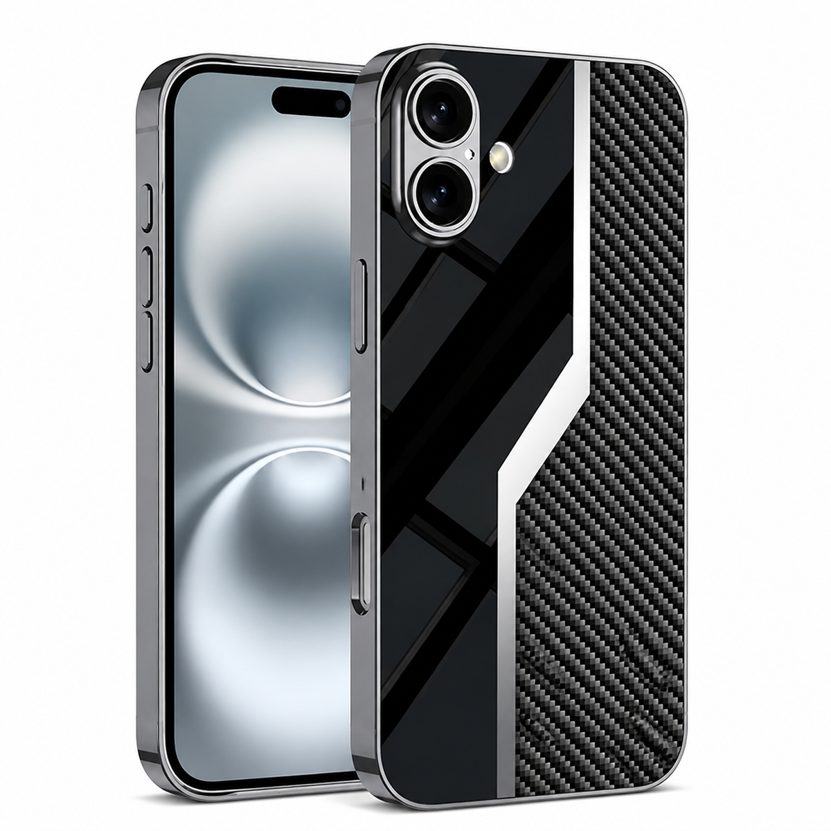 Premium iPhone Case Leather Plating Cover Soft TPU Edge Camera Lens Protection Shockproof Anti Scratch Ultra Thin Full Coverage Protective Design