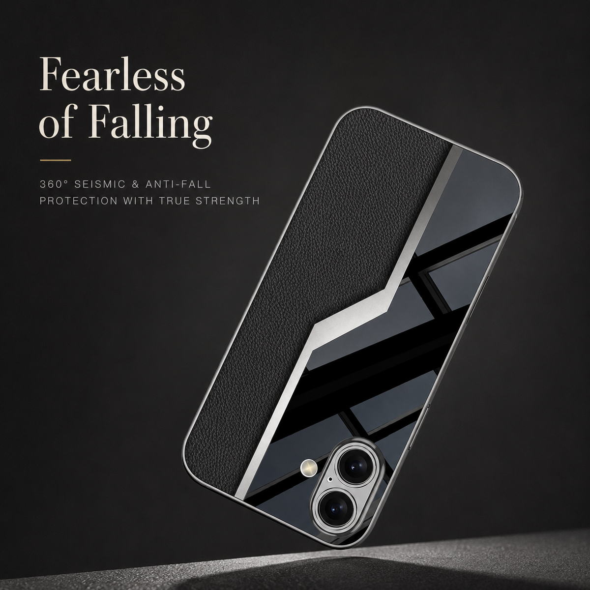 Premium iPhone Case Leather Plating Cover Soft TPU Edge Camera Lens Protection Shockproof Anti Scratch Ultra Thin Full Coverage Protective Design