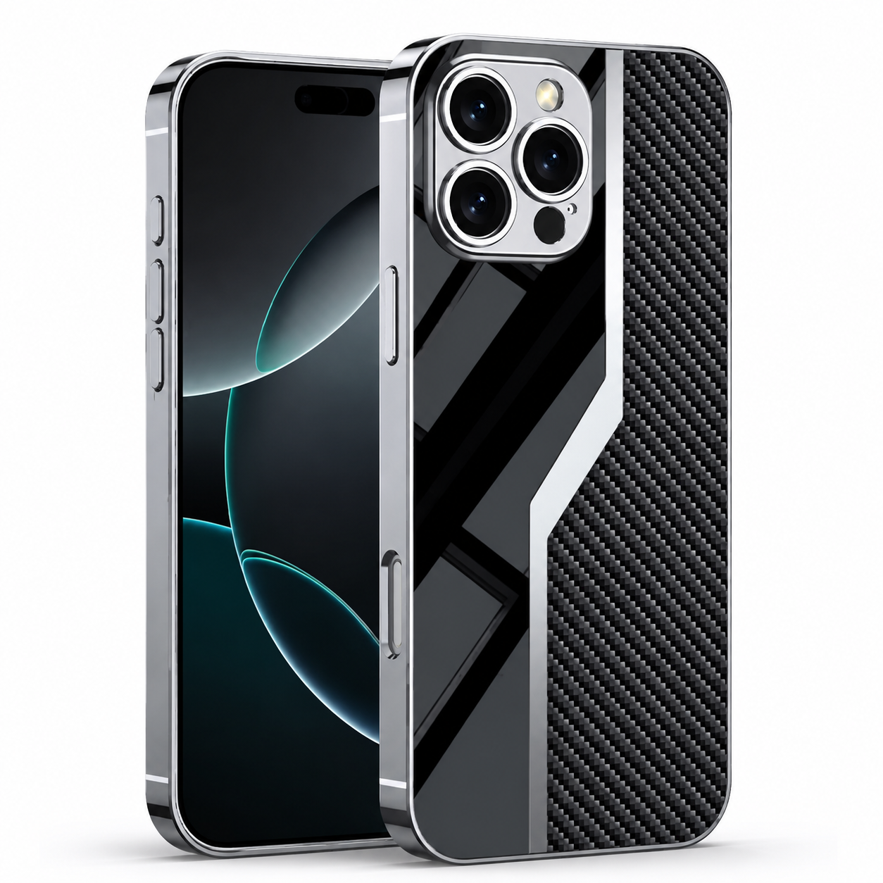 Premium iPhone Case Leather Plating Cover Soft TPU Edge Camera Lens Protection Shockproof Anti Scratch Ultra Thin Full Coverage Protective Design