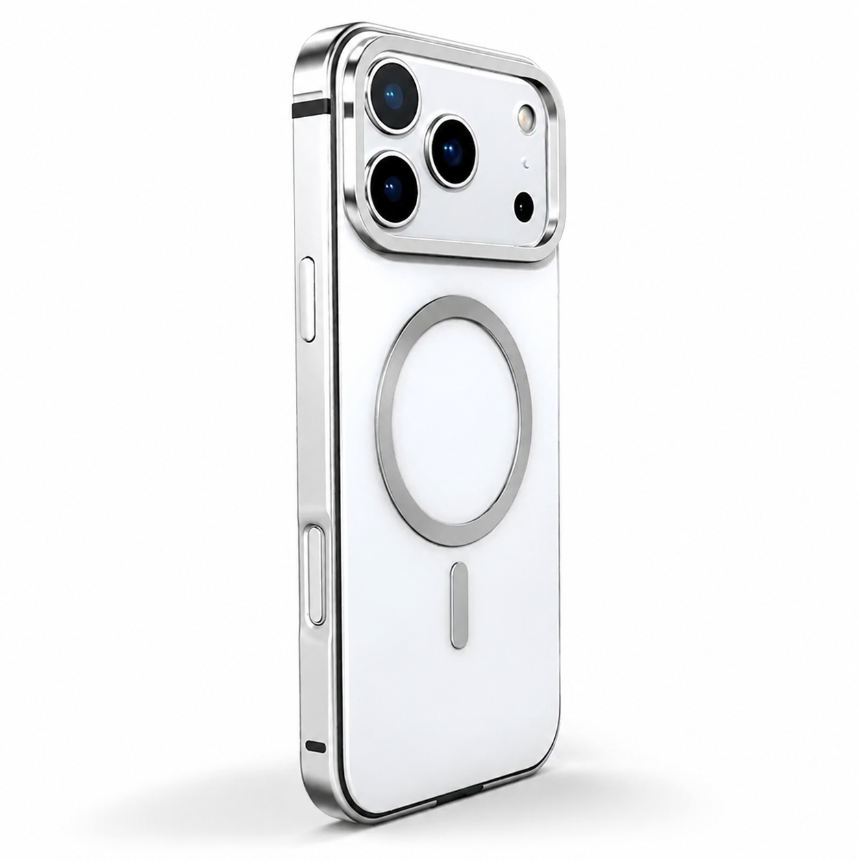 Premium iPhone Case MagSafe Compatible Aluminum Alloy Matte Cover Shockproof Hard Back Magnetic Glass Camera Protection Slim Lightweight Full Coverage