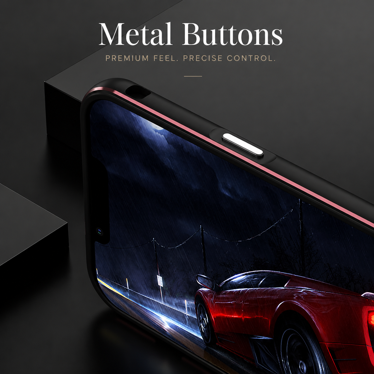 Premium iPhone Case MagSafe Compatible Aluminum Bumper Cover Metal Camera Guard Shockproof Slim Edge Frame Anti Scratch Protective Design