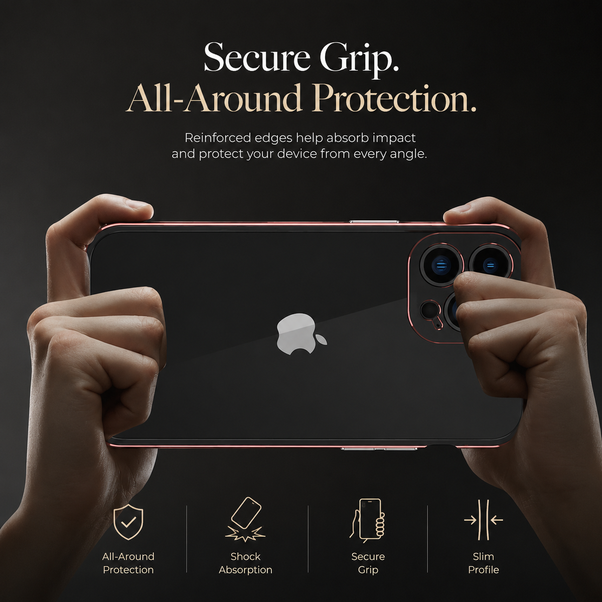 Premium iPhone Case MagSafe Compatible Aluminum Bumper Cover Metal Camera Guard Shockproof Slim Edge Frame Anti Scratch Protective Design